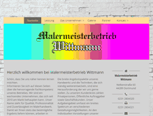 Tablet Screenshot of mw-malermeister.de